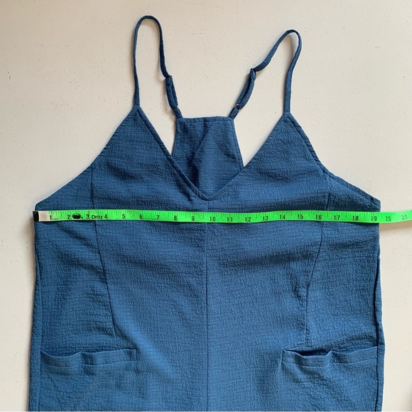 Cupshe Large Blue V-Neck Cami Jogger Jumpsuit NWT Beach Vacation Resortwear - Picture 12 of 17